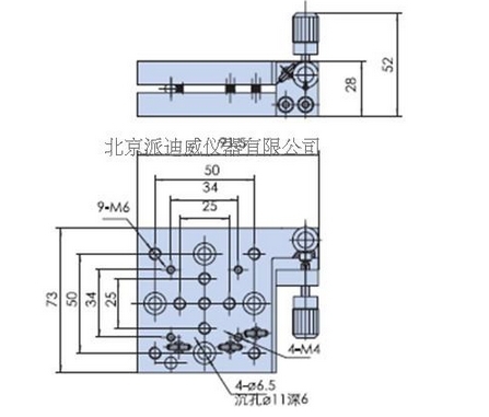 PQ250-4L 精密型手動傾斜臺（雙軸）