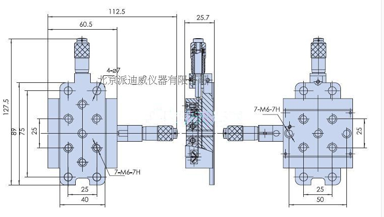 手動多維組合臺 ：PT-XY13
