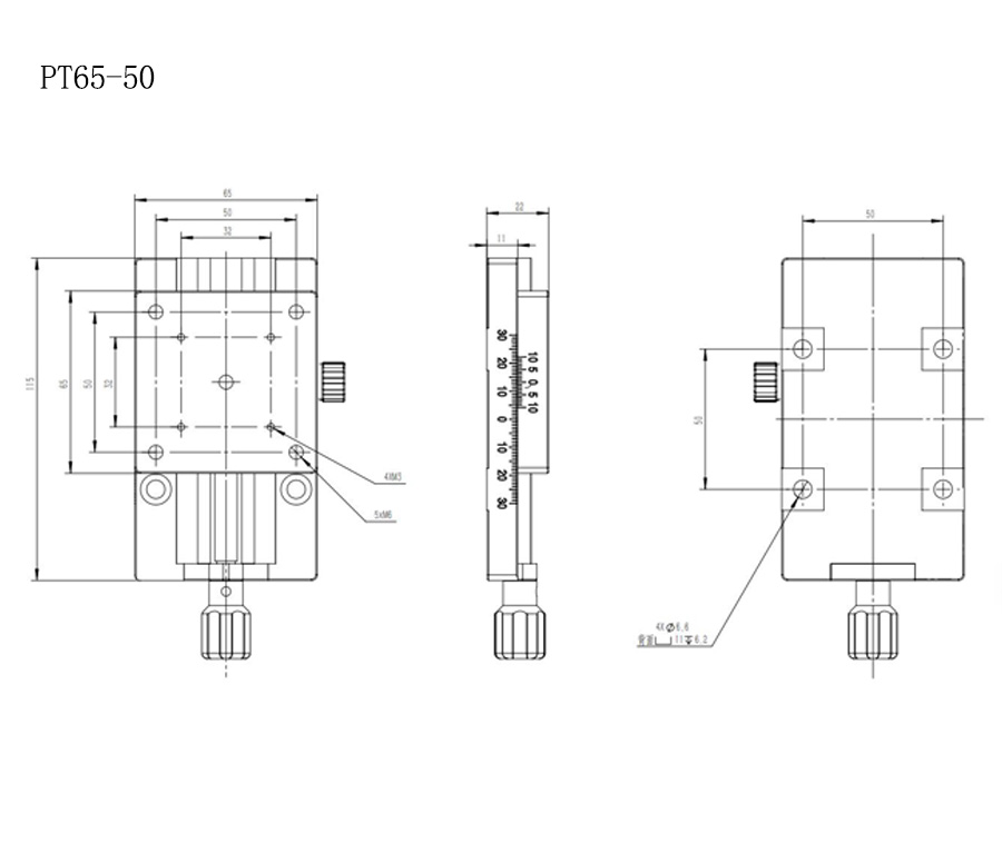 PT65系列燕尾槽直驅(qū)手動(dòng)平移臺(tái)一維手動(dòng)微調(diào)滑臺(tái)大行程精密位移臺(tái)