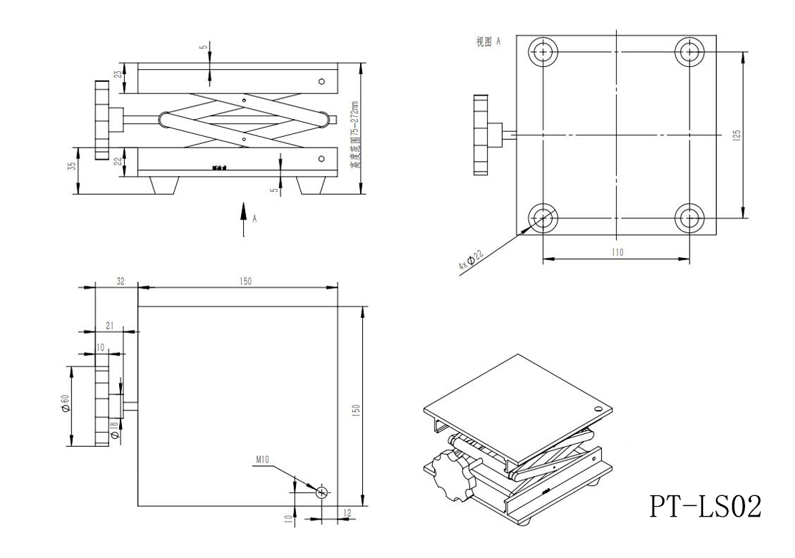 PT-LS01實(shí)驗(yàn)室用手動(dòng)不銹鋼升降臺(tái)、小型升降平臺(tái) 、簡(jiǎn)易升降臺(tái)