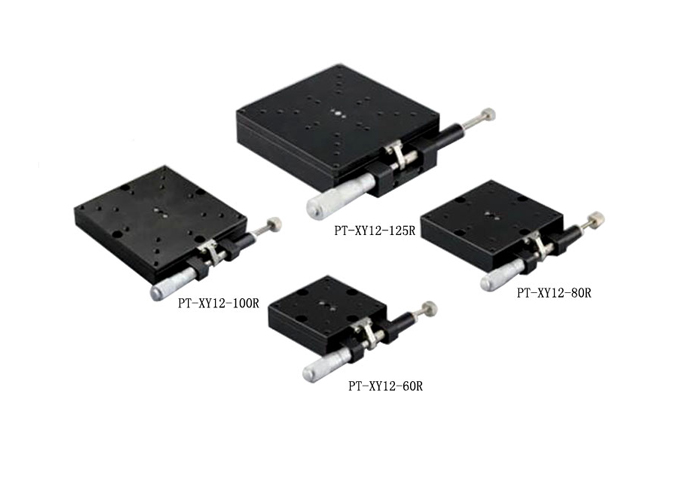 PT-XY12-60R /80R/100R/125R 手動(dòng)精密旋轉(zhuǎn)臺(tái) 位移臺(tái) 雙軸承轉(zhuǎn)盤